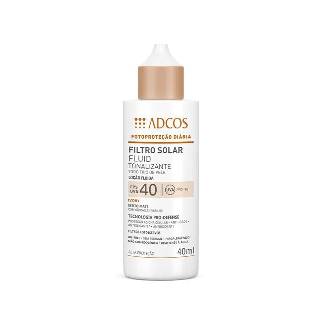 Protetor Solar Fluid Tonalizante FPS 40 - Alta Proteção - Ivory - 40ml