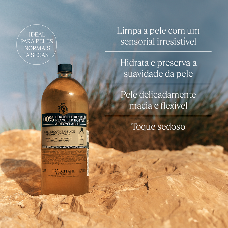 Eco-Refil Óleo Hidratante de Banho Amêndoa 500ml