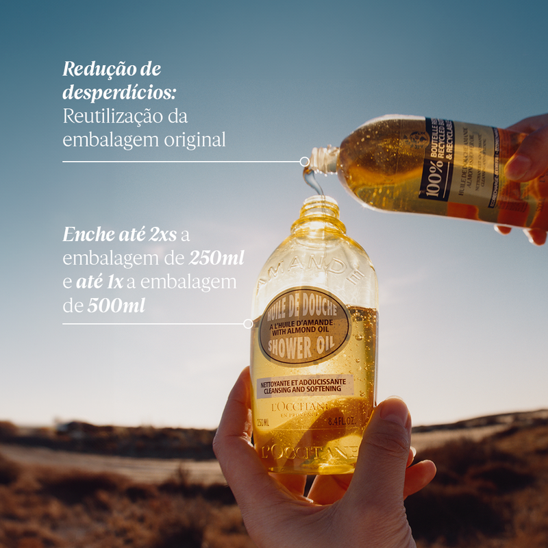 Eco-Refil Óleo Hidratante de Banho Amêndoa 500ml