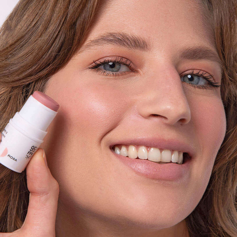 Bastão 3 em 1 - Blush, Batom e Sombra FPS 95