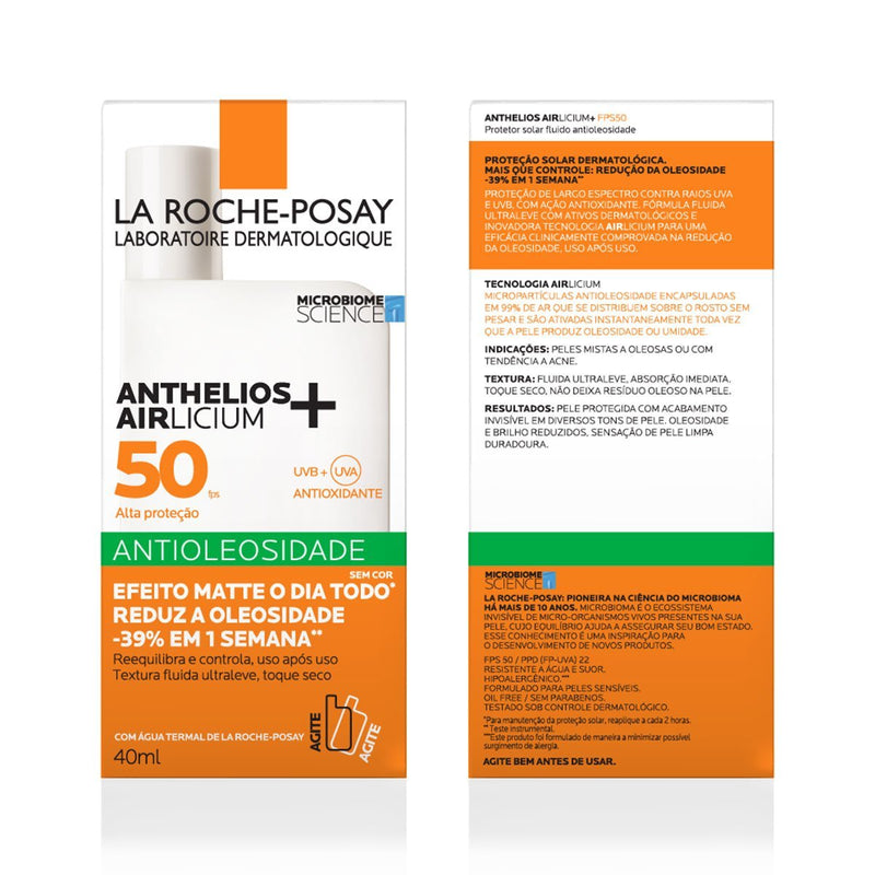 ANTHELIOS AIRLICIUM+ FLUIDO FPS50 Protetor solar facial antioleosidade