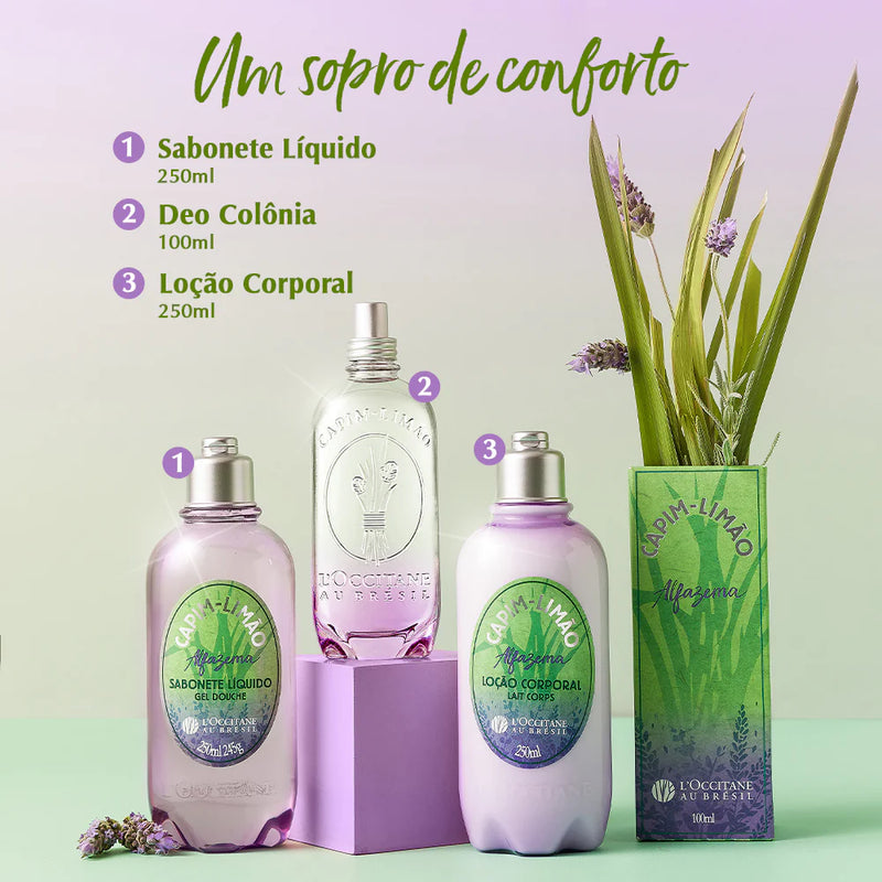 Deo Colônia Capim-Limão Alfazema 100ml