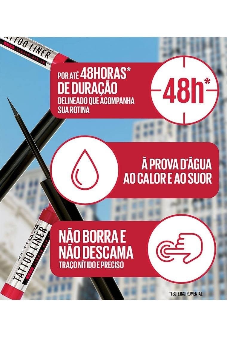 DELINEADOR LÍQUIDO MAYBELLINE NY TATTOO LINER 48H