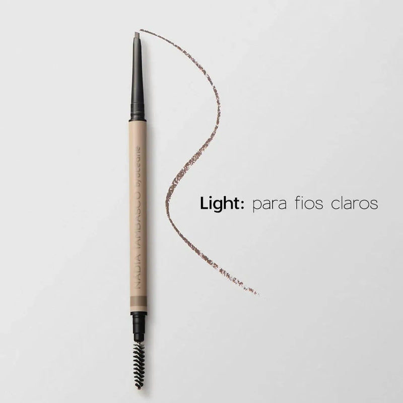 Lápis de Sobrancelhas Retrátil Claro Nádia Tambasco- Slim Brow Pencil Light