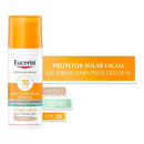 Sun Oil Control Gel Creme Tinted Médio FPS 70 50 ml